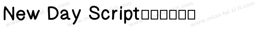 New Day Script字体转换